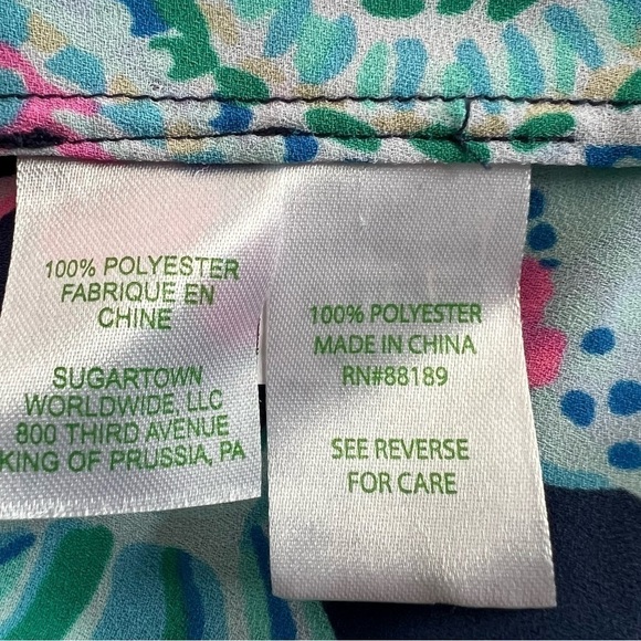 Lilly Pulitzer Talisa Top Lookin Sharp Multi Size XS NEW - Picture 11 of 12